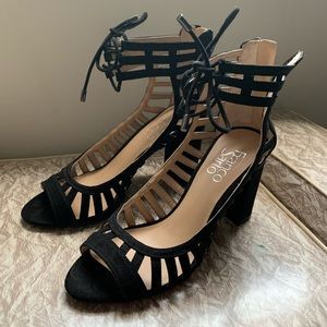 Franco Sarto black heels Sz 6